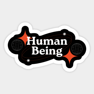 Black Creative Human Being Sticker